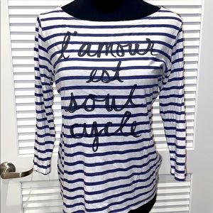 Soulcycle French Tee (M) soft & chic!